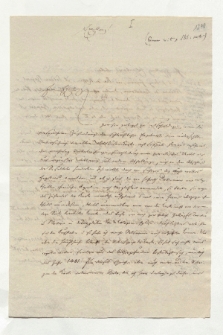 Brief von Friedrich Wilhelm Riemer und Alexander von Humboldt an Alexander von Humboldt
