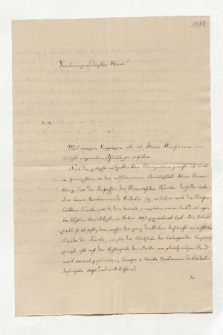 Brief von Friedrich Wilhelm Riemer und Karl Philipp Christian Schönemann an Alexander von Humboldt