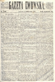 Gazeta Lwowska. 1867, nr 229