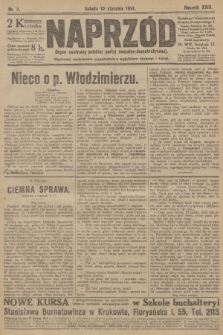 Naprzód : organ centralny polskiej partyi socyalno-demokratycznej. 1914, nr 7