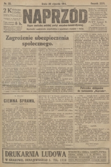 Naprzód : organ centralny polskiej partyi socyalno-demokratycznej. 1914, nr 22