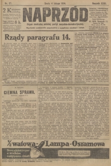 Naprzód : organ centralny polskiej partyi socyalno-demokratycznej. 1914, nr 27