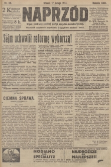 Naprzód : organ centralny polskiej partyi socyalno-demokratycznej. 1914, nr 38