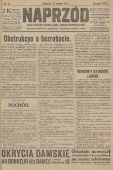 Naprzód : organ centralny polskiej partyi socyalno-demokratycznej. 1914, nr 61
