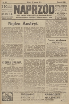 Naprzód : organ centralny polskiej partyi socyalno-demokratycznej. 1914, nr 62