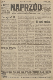 Naprzód : organ centralny polskiej partyi socyalno-demokratycznej. 1914, nr 66