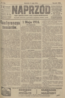 Naprzód : organ centralny polskiej partyi socyalno-demokratycznej. 1914, nr 100