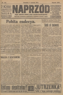 Naprzód : organ centralny polskiej partyi socyalno-demokratycznej. 1914, nr 124