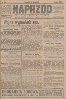 Naprzód : organ centralny polskiej partyi socyalno-demokratycznej. 1914, nr 170