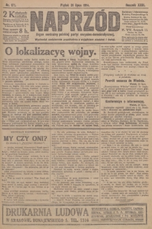 Naprzód : organ centralny polskiej partyi socyalno-demokratycznej. 1914, nr 171