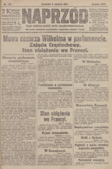 Naprzód : organ centralny polskiej partyi socyalno-demokratycznej. 1914, nr 176