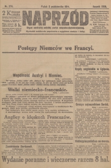 Naprzód : organ centralny polskiej partyi socyalno-demokratycznej. 1914, nr 279
