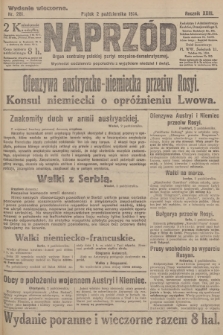 Naprzód : organ centralny polskiej partyi socyalno-demokratycznej. 1914, nr 281 (wydanie wieczorne)
