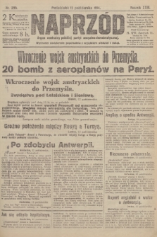 Naprzód : organ centralny polskiej partyi socyalno-demokratycznej. 1914, nr 298 (wydanie poranne)