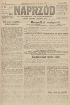 Naprzód : organ centralny polskiej partyi socyalno-demokratycznej. 1916, nr 21