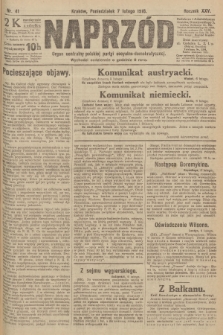 Naprzód : organ centralny polskiej partyi socyalno-demokratycznej. 1916, nr 41