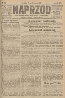 Naprzód : organ centralny polskiej partyi socyalno-demokratycznej. 1916, nr 73