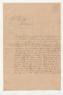 Brief von Gottfried Otto Piper an Alexander von Humboldt und Johann Carl Eduard Buschmann