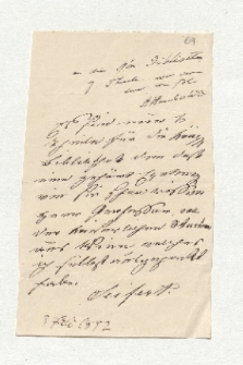 Brief von Alexander von Humboldt an Johann Carl Eduard Buschmann, geschrieben von Johann Seifert