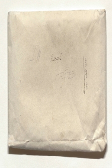 Umschlag der zwei Mappen mit Humboldts Mitschriften der Vorlesungen August Boeckhs über griechische Altertümer und griechische Literaturgeschichte (Ansetzungssachtitel von Bearbeiter/in)