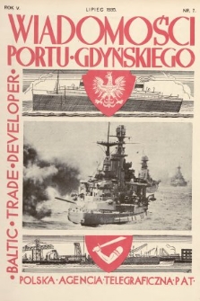 Wiadomości Portu Gdyńskiego. 1935, nr 7