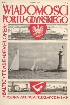Wiadomości Portu Gdyńskiego. 1935, nr 8