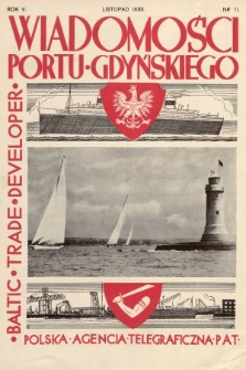 Wiadomości Portu Gdyńskiego. 1935, nr 11