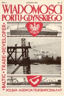Wiadomości Portu Gdyńskiego. 1935, nr 12