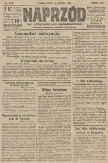 Naprzód : organ centralny polskiej partyi socyalno-demokratycznej. 1916, nr 256