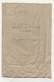 Briefe Alexander von Humboldts an Eduard Buschmann aus den Jahren 1843 - 1848 (Ansetzungssachtitel von Bearbeiter/in)