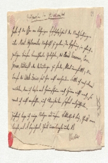 Brief von Ludwig Wachler an Alexander von Humboldt