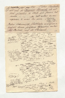 Brief von Unbekannt und Alexander von Humboldt an Alexander von Humboldt