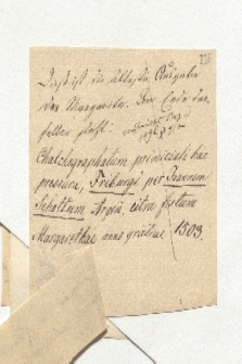 Brief von Unbekannt und Alexander von Humboldt an Alexander von Humboldt