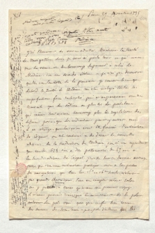 Brief von Francois Desiré Roulin an Alexander von Humboldt