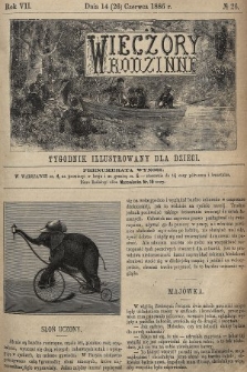 Wieczory Rodzinne : tygodnik illustrowany dla dzieci. R. 7, 1886, nr 26