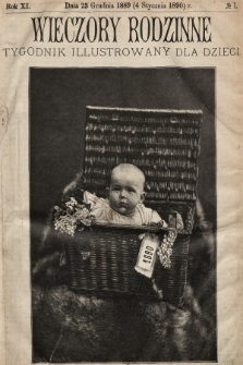 Wieczory Rodzinne : tygodnik illustrowany dla dzieci. R. 11, 1889/1890 [całość]
