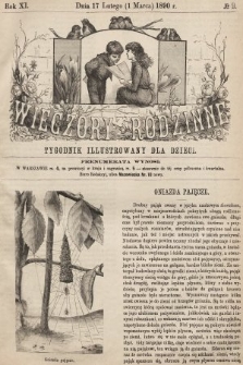 Wieczory Rodzinne : tygodnik illustrowany dla dzieci. R. 11, 1890, nr 9