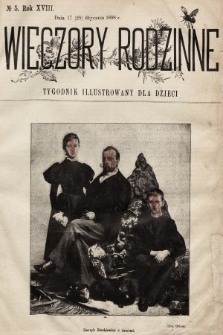 Wieczory Rodzinne : tygodnik illustrowany dla dzieci. R. 18, 1898, nr 5
