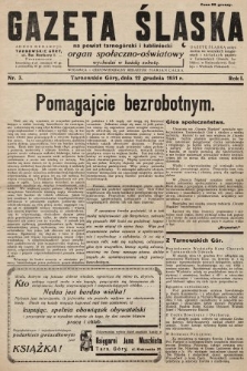 Gazeta Śląska na Powiat Tarnogórski i Lubliniecki : organ społeczno-oświatowy. 1931, nr 3