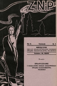 ZNP : organ Krakowskiego Okręgu Związku Nauczycielstwa Polskiego. 1934/1935, nr 2