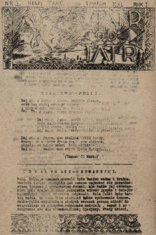 Wiatr od Tatr. 1930, nr 3