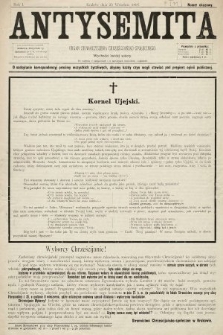 Antysemita : organ Stowarzyszenia Chrześcijańsko-Społecznego. 1897, nr 11