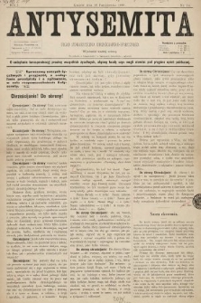 Antysemita : organ Stowarzyszenia Chrześcijańsko-Społecznego. 1897, nr 14