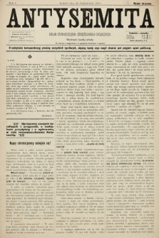 Antysemita : organ Stowarzyszenia Chrześcijańsko-Społecznego. 1897, nr 16 (numer okazowy)