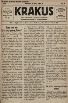 Krakus: pismo niezależne, społeczno-polityczne. 1926, nr 2