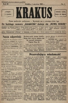 Krakus: pismo niezależne, społeczno-polityczne. 1928, nr 4