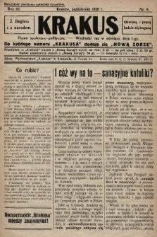 Krakus : pismo niezależne, społeczno-polityczne. 1928, nr 8