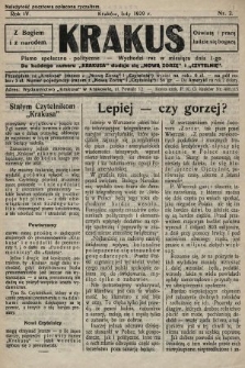 Krakus : pismo niezależne, społeczno-polityczne. 1929, nr 2