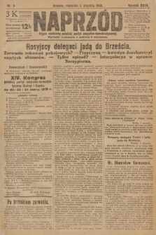 Naprzód : organ centralny polskiej partyi socyalno-demokratycznej. 1918, nr 5