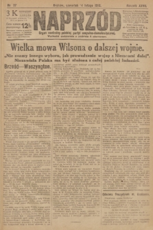 Naprzód : organ centralny polskiej partyi socyalno-demokratycznej. 1918, nr 37